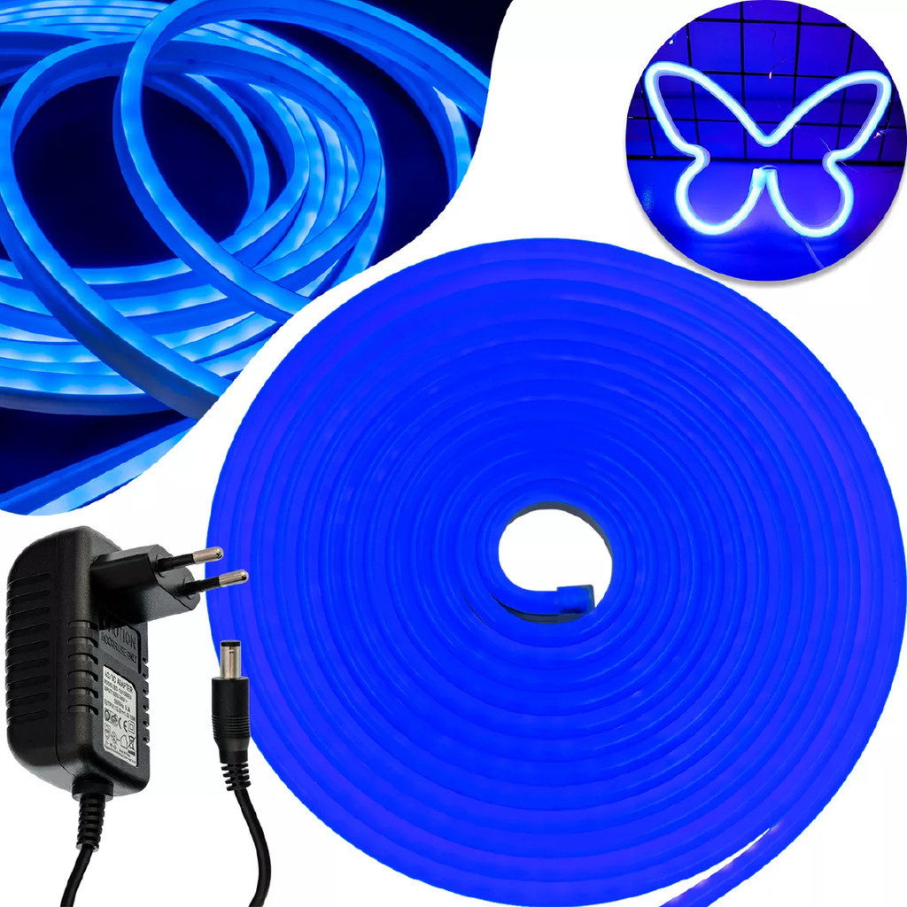 FITA LED 5 METROS COM FONTE